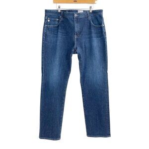 AG Adriano Goldschmied Everett Slim Straight Dark Wash Jeans Mens Size 40x32